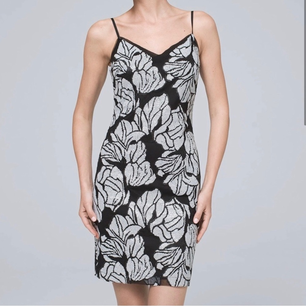 WHBM Sequin Sheath Shift Dress